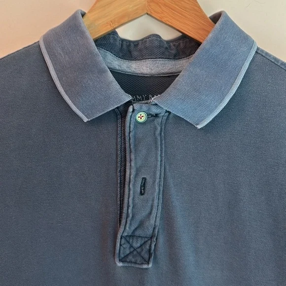 Tommy Bahama Island Modern Fit Polo Size Medium - Washed Navy - Picture 2 of 7
